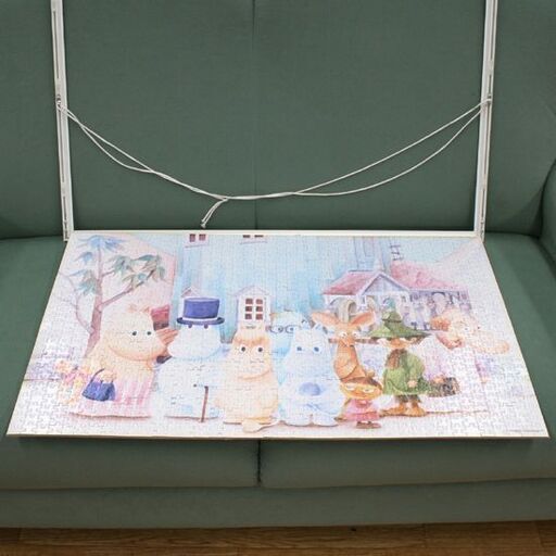 希少 組立品 額付き サンライク ジグソーパズル ムーミン谷の仲間たち AS-1000-190 1000ピース 50×75cm 札幌市 清田区 平岡 希少 組立品 額付き サンライク ジグソーパズル ムーミン谷の