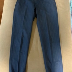 エディフィス　パンツ　スラックス　サイズ46(M) 総丈97、裾幅17、ウェスト(後ろゴム)38、股下75センチ 写真にアップしましたが使用感あります。の画像