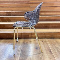 家具 生活家具 CALLIGARIS　アームチェアー　サントロペ　クリア×ゴールドの画像