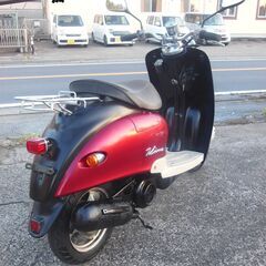 YAMAHA 2st VINOビーノダークレッドブラック セル始動　速く好調 　バッテリープラグフィルター　新品交換 他等お金かけ多数交換 納車整備点検済み 登録後すぐ乗り出せます。直接引き渡し　配送手配も可　SA10J　５AU　４JP　原付の画像