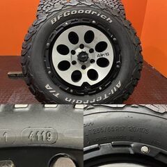 【BF Goodrich All-Terrain T/A KO2 LT265/65R17】夏タイヤ【Air/G Massive エアジー 17インチ 8J6HPCD139.7+20】ランクルプラド等(KTN177)の画像