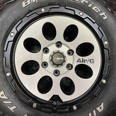 【BF Goodrich All-Terrain T/A KO2 LT265/65R17】夏タイヤ【Air/G Massive エアジー 17インチ 8J6HPCD139.7+20】ランクルプラド等(KTN177)の画像