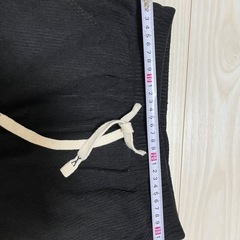 新品 レディース 黒 ロングパンツ ワイドパンツ M L コーデュロイの画像