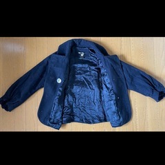 GAP ピーコート ショート丈 ネイビー パフスリーブ 7分袖　#Sの画像