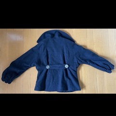 GAP ピーコート ショート丈 ネイビー パフスリーブ 7分袖　#Sの画像