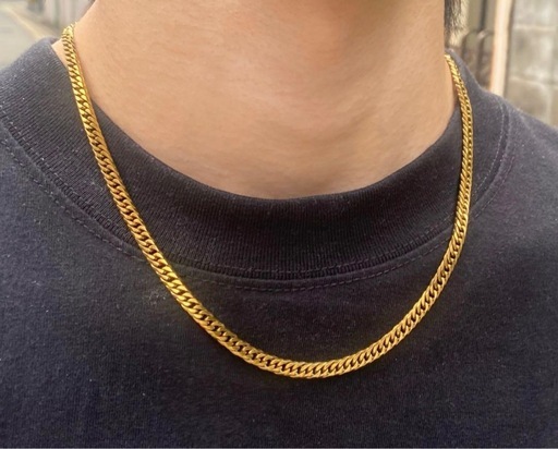 喜平純チタン六面W喜平ネックレス50cm新品未使用