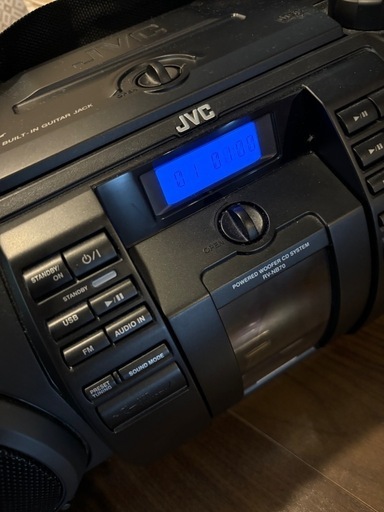 Victor JVC RV-NB70-B CDラジカセ 大型スピーカー ウーハー 音楽プレイヤー