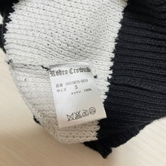 新品 ロデオクラウンズ ボーダー ニット 長袖 トップス S 綿100%の画像