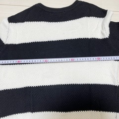 新品 ロデオクラウンズ ボーダー ニット 長袖 トップス S 綿100%の画像