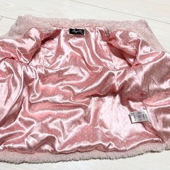 キッズ 女の子 モコモコ アウター ピンク 110cmの画像