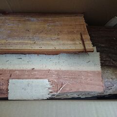 ⑤　第4期用意分　段ボール箱に入れた薪　約８㎏　焚き火　キャンプ　アウトドア　グランピング　薪ストーブ等の焚き付けに 　那須で薪の画像