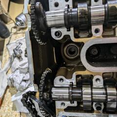 ｄトラッカー250　エンジン腰上OH　やり方
