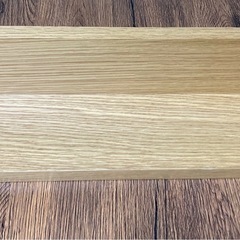 【お譲り先決定】無印良品 壁に付けられる家具 棚 オーク材 幅44×奥行12×高さ10cmの画像