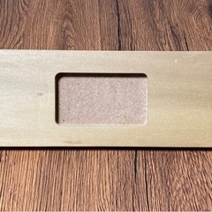 【お譲り先決定】無印良品 壁に付けられる家具 棚 オーク材 幅44×奥行12×高さ10cmの画像