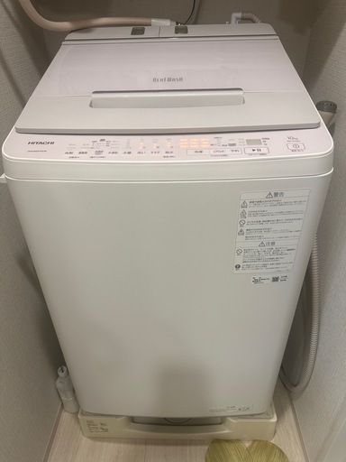 値下げ　日立 全自動洗濯機 10kg BW-X100H V ホワイトラベンダー インバーター ビートウォッシュ 液体洗剤・柔軟剤自動投入