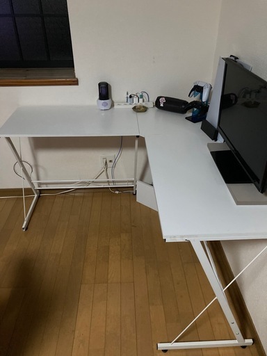 机　\nゲーミングL字デスク