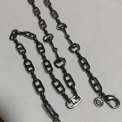 売り切り！値下げ！【ウォレットチェーン？】重厚感があり綺麗なチェーン、刻印入りの画像