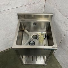 【Tanico】タニコー ステンレス1槽シンク 調理 厨房 業務用 W450×D450×H800mm Y0378の画像