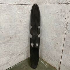 木彫り 飾り アフリカスタイル お面 アンティーク オブジェ アジアン家具 壁飾り アフリカンドール Y0379の画像
