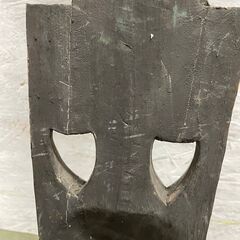 木彫り 飾り アフリカスタイル お面 アンティーク オブジェ アジアン家具 壁飾り アフリカンドール Y0379の画像