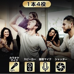 自宅でカラオケマイクの画像