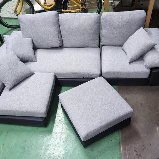 伊勢崎店【現状品】gi10-21 カウチソファ オーヤマ woc-3s