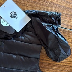 新品　黒　ブラック　ベスト　折りたたみ可能　90 の画像