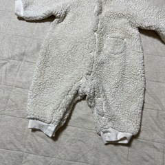 80cm うさぎ　カバーオール　ロンパース　ボアフリースの画像