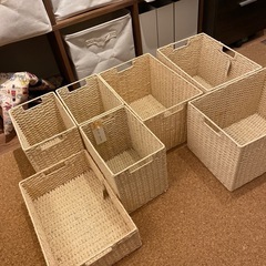 [ニトリ] かご ライラ3 五個セット  