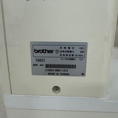 【brother】ブラザー 職業用ミシン TA631 ミシン ノーベル250 動作確認済 美品 Y0382の画像