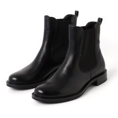 Ecco 黒サイドゴアブーツ 37 新品箱付き ショートブーツ 本革の画像
