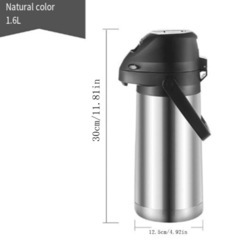 ステンレス製 エアロット 冷温両用ドリンクディスペンサー 1.9L、の画像