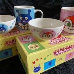 バイキンマンお茶碗とマグカップのセット