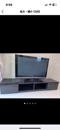 テレビの台　収納