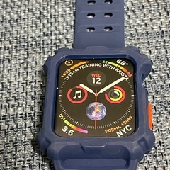 アップルウォッチ 互換用 保護ケース バンド 38mm/40mm 紺の画像