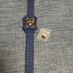 アップルウォッチ 互換用 保護ケース バンド 38mm/40mm 紺の画像