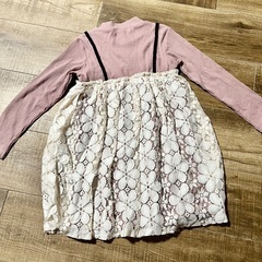 女の子　トップス　レース　110の画像