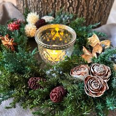 クリスマスアレンジのワークショップ(無印良品 イズミヤショッピン...