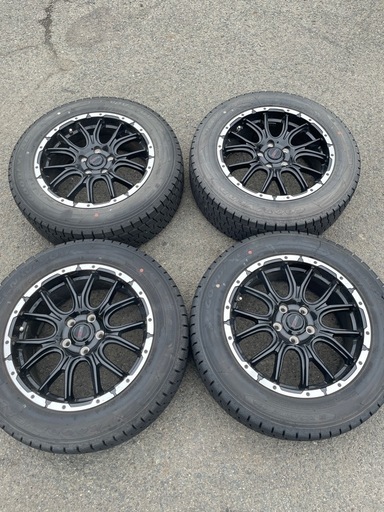 グッドイヤーアイスナビ5穴225/60R17スバルフォレスター スタッドレス バリ山 5H 7Ｊ