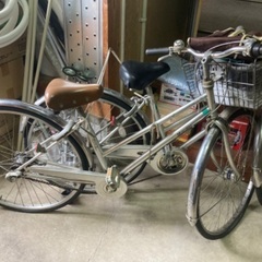 自転車中古27インチ２台