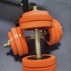 【筋トレセット】トレーニングラック、ベンチ一式、ダンベル付きの画像