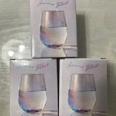 オーロラグラス　新品　３個セット　箱あり