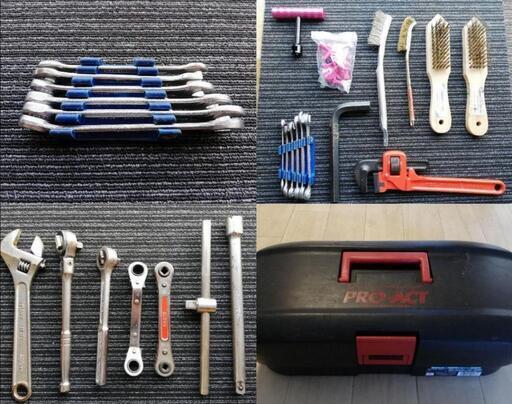 工具セット(スパナセット、ラチェットレンチ等)