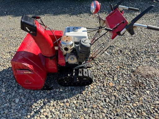 岩手　ホンダHS80除雪機　バッテリーつきません、リコイルで始動しました　引き取り手渡