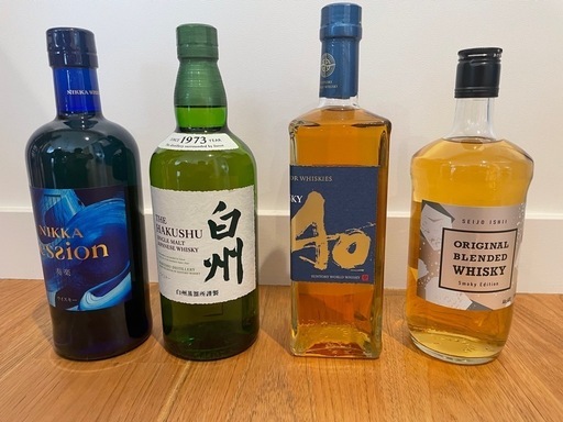 白州　碧　ニッカセッション　成城石井　ウイスキー