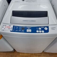 【リサイクルショップどりーむ鹿大前店】No.11196　洗濯機　アクア　2012　7.0キロ　AQWーS70A　写真参照の画像
