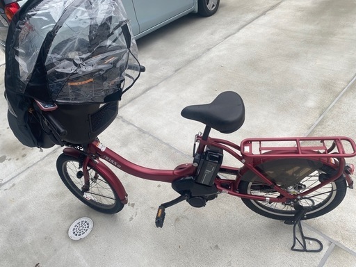 ヤマハ製　PAS Kiss mini un SP 子ども乗せ電動自転車！雨の日のレインカバー付き☔️
