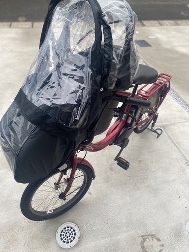 ヤマハ製　PAS Kiss mini un SP 子ども乗せ電動自転車！雨の日のレインカバー付き☔️