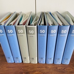 8冊】KING JIM クリアファイル A4サイズ 50ポケット 3139-3