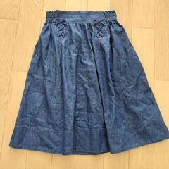 【組曲・美品】スカート　ネイビー